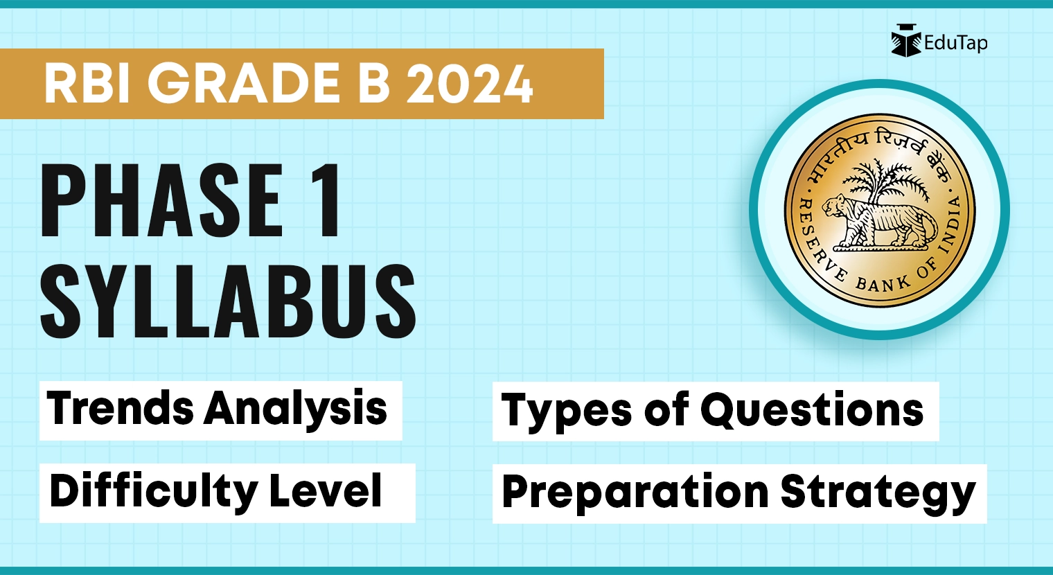 RBI Grade B Phase 1 syllabus