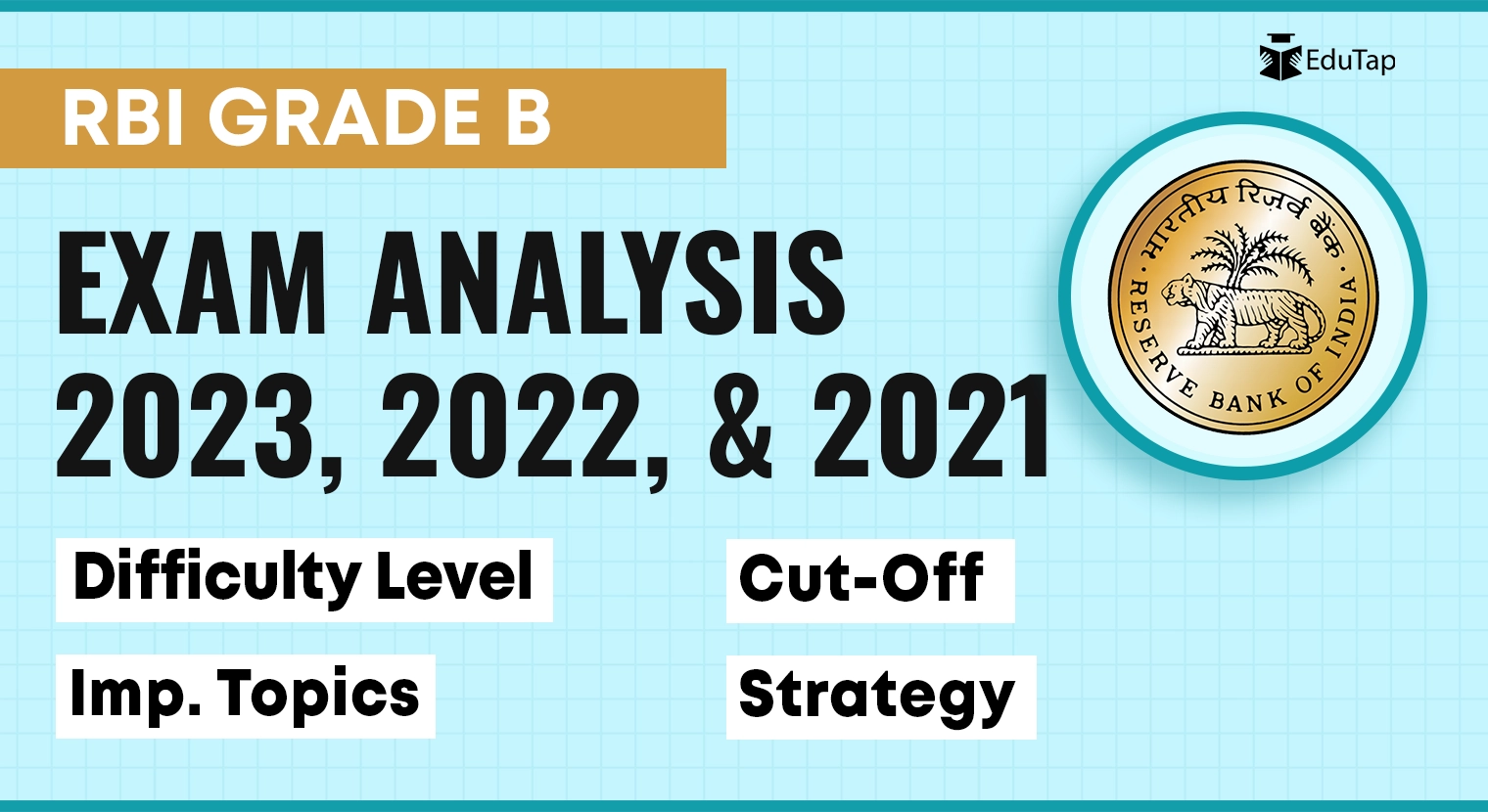 RBI Grade B Analysis 2023, 2022, 2021
