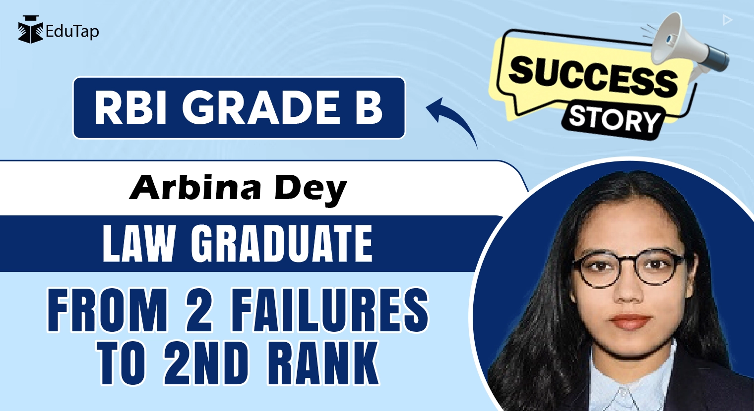 RBI Grade B Success Story - Arbina Dey